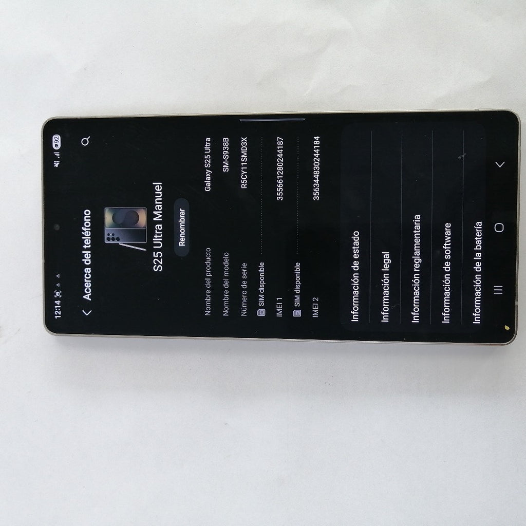 CELULAR SAMSUNG GALAXY S25 ULTRA SM-S938B (2025) 512 GB 12 GB RAM (SEMINUEVO)