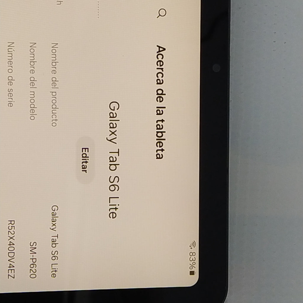 TABLETA SAMSUNG GALAXY TAB S6 LITE SM-P620 (2024) 128 GB 4 GB RAM (SEMINUEVO)
