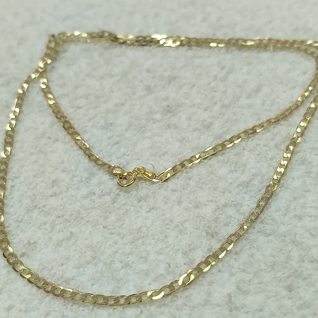 CADENAS BARBADA AMARILLA ORO 14K 3.7 (NUEVO)