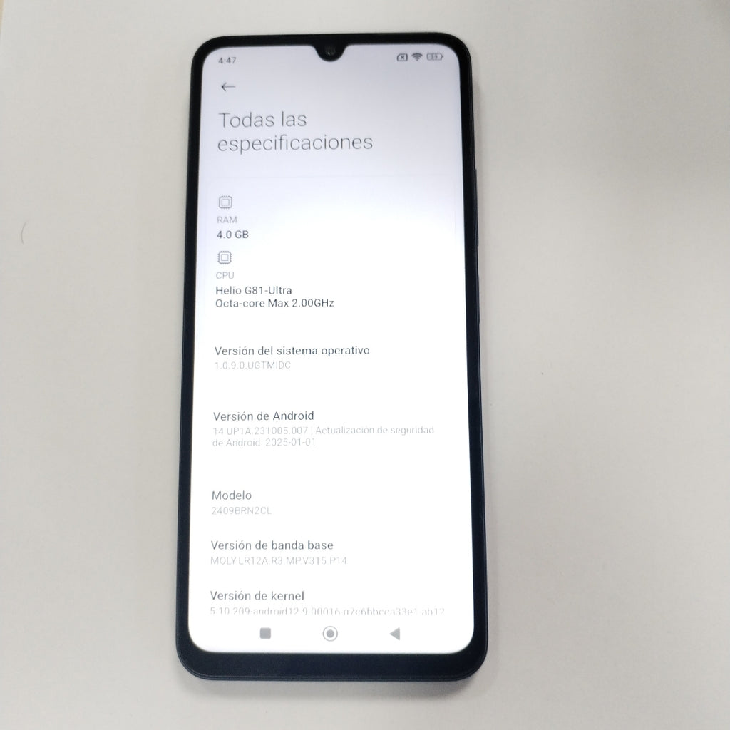 CELULAR XIAOMI REDMI 14C 2409BRN2CL (2024) 128 GB 4 GB RAM (SEMINUEVO)