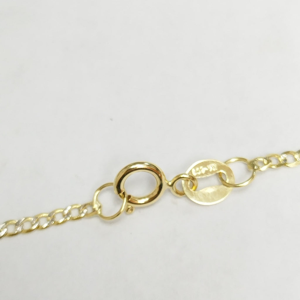 CADENAS BARBADA DIAMANTADA ORO 14K 2.3 (NUEVO)