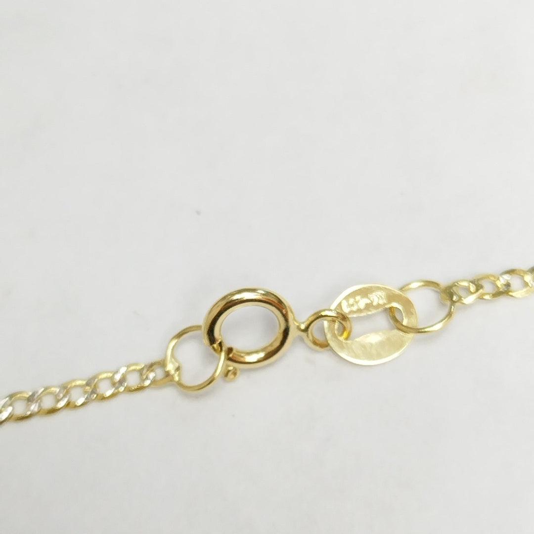CADENAS BARBADA DIAMANTADA ORO 14K 2.3 (NUEVO)