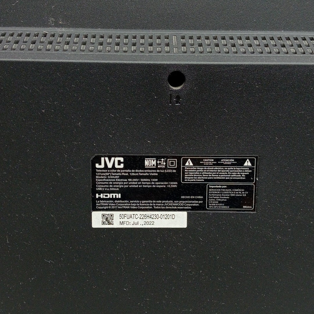 PANTALLA JVC SI50URF (2022) 50" LED 4K (SEMINUEVO)