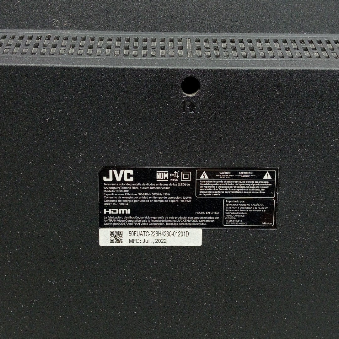 PANTALLA JVC SI50URF (2022) 50" LED 4K (SEMINUEVO)