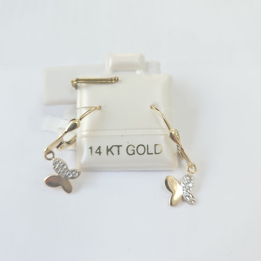 BROQUELES ORO 14K 1.8 (NUEVO)