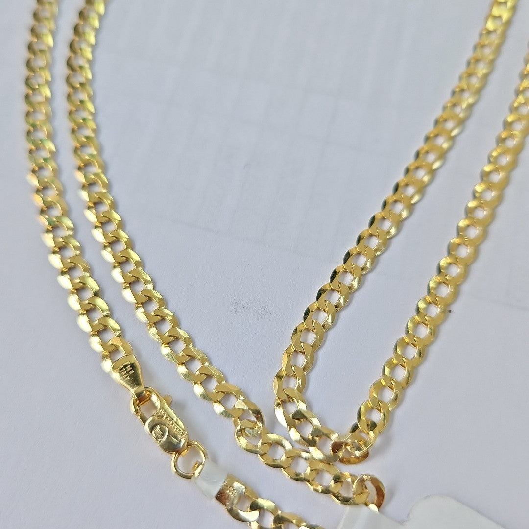 CADENAS BARBADA AMARILLA ORO 14K 8 (NUEVO)
