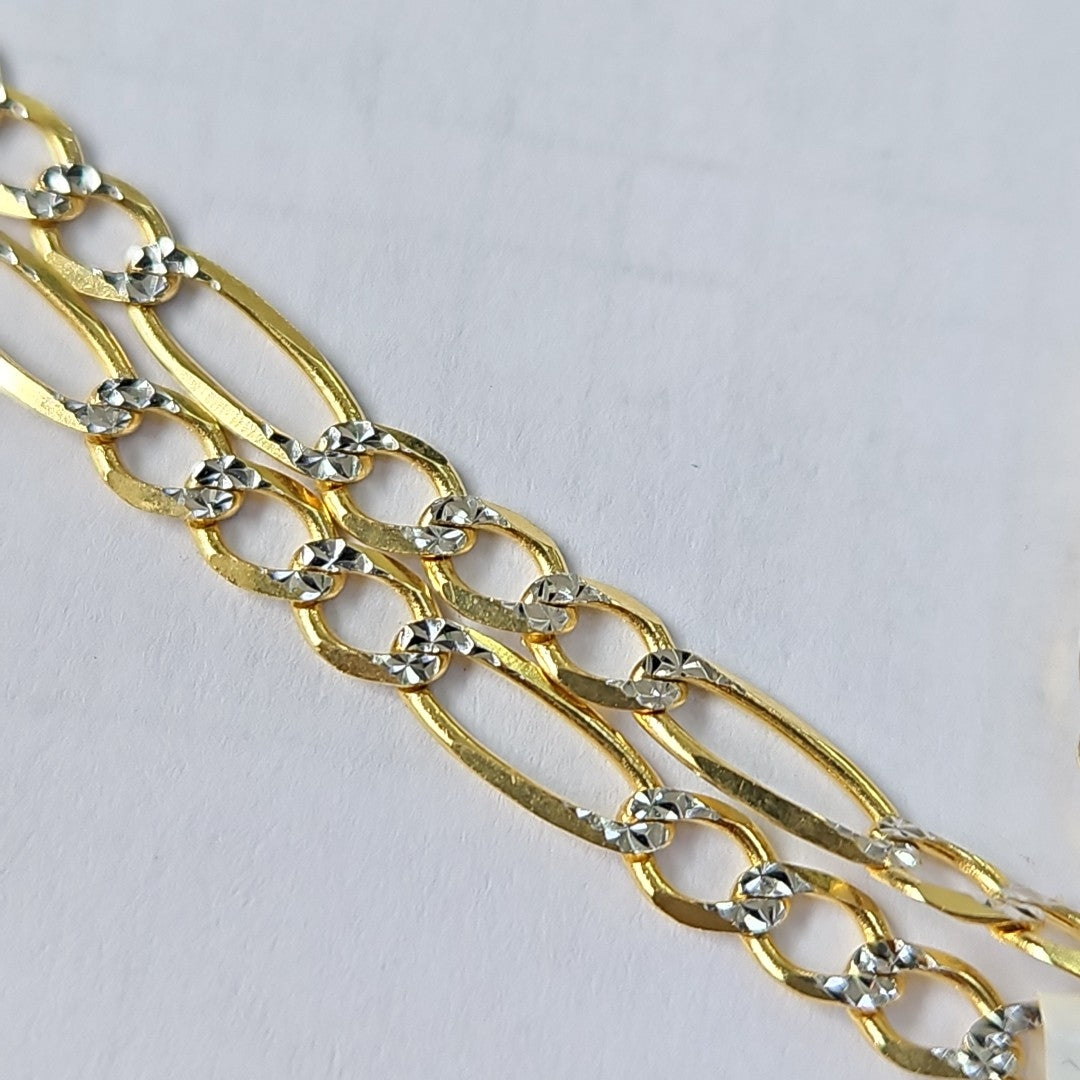CADENAS CARTIER 3 1 DIAMANTADA ORO 14K 7.2 (NUEVO)