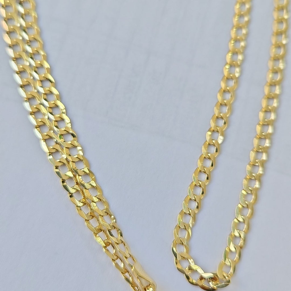CADENAS BARBADA AMARILLA ORO 14K 6.6 (NUEVO)