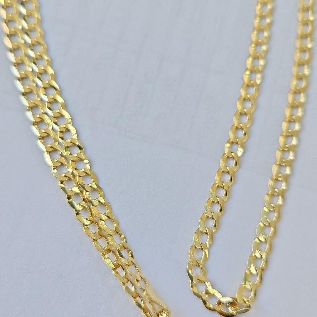 CADENAS BARBADA AMARILLA ORO 14K 6.6 (NUEVO)