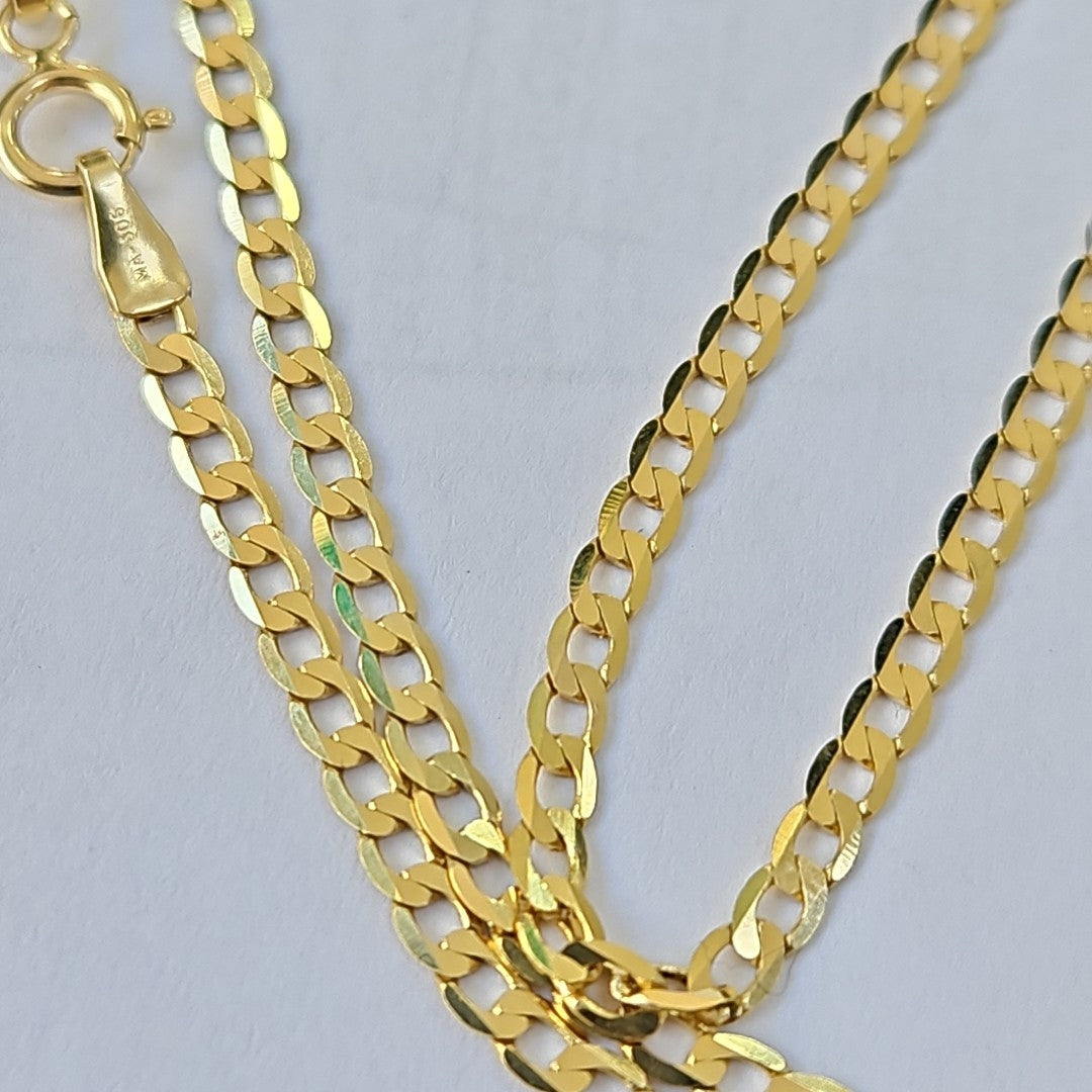 CADENAS BARBADA AMARILLA ORO 14K 4.3 (NUEVO)