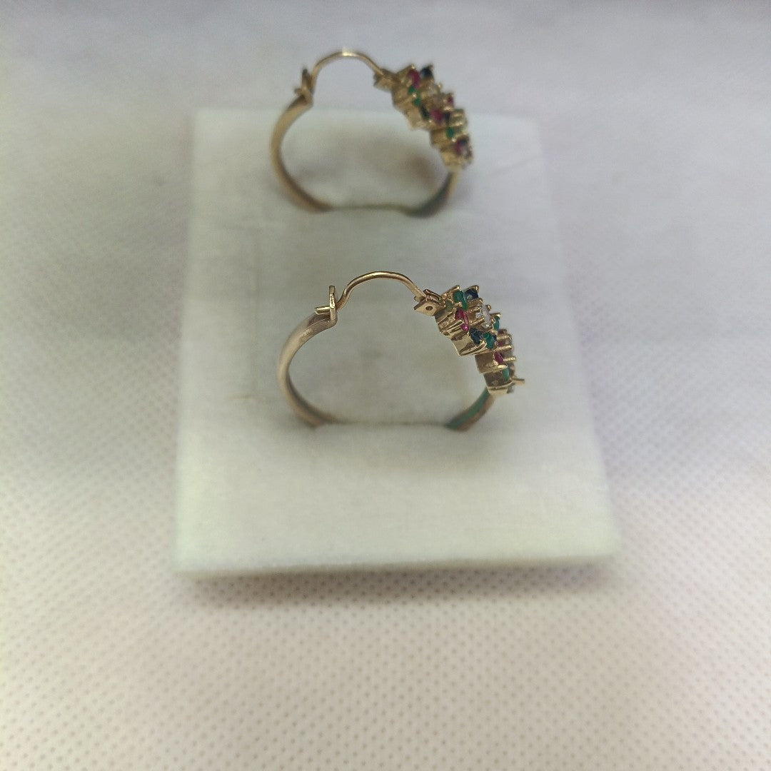 ARETES PAR. ORO. 14 K 6.8 GRMS (SEMINUEVO)