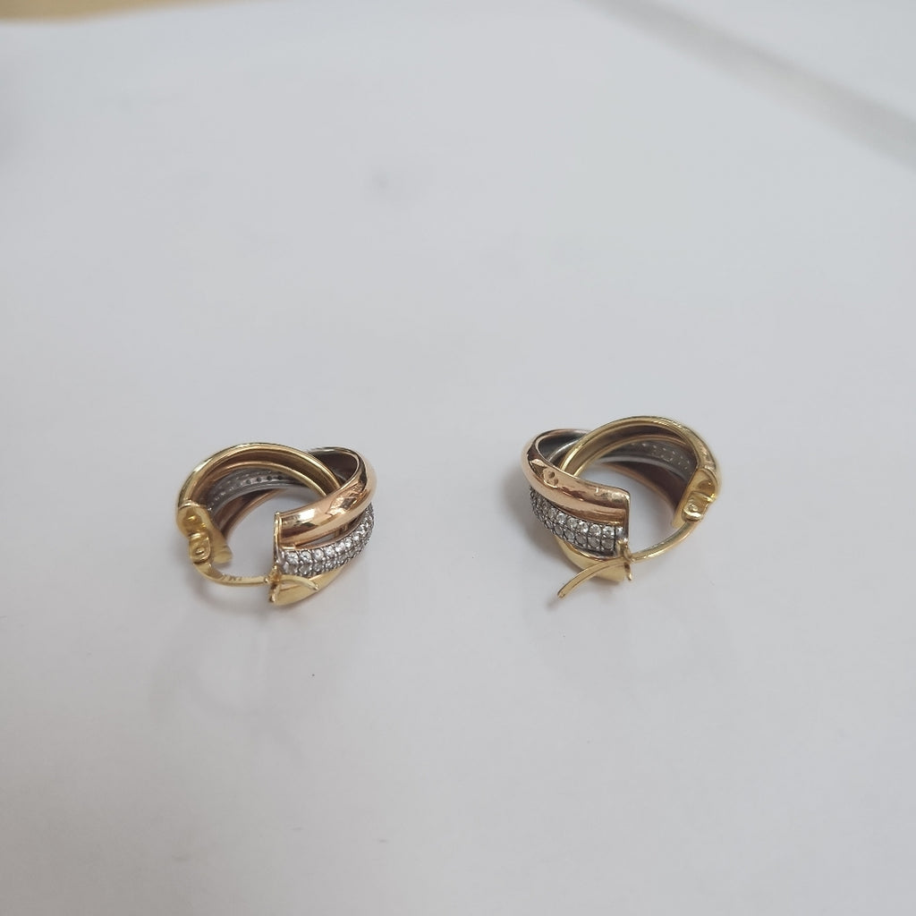 ARRACADAS PAR ORO 14 K 6,00 GRMS (SEMINUEVO)