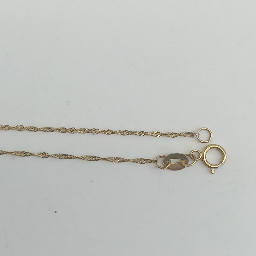 CADENA, DIJE. ORO. 10 K 2.2 GRMS (SEMINUEVO)