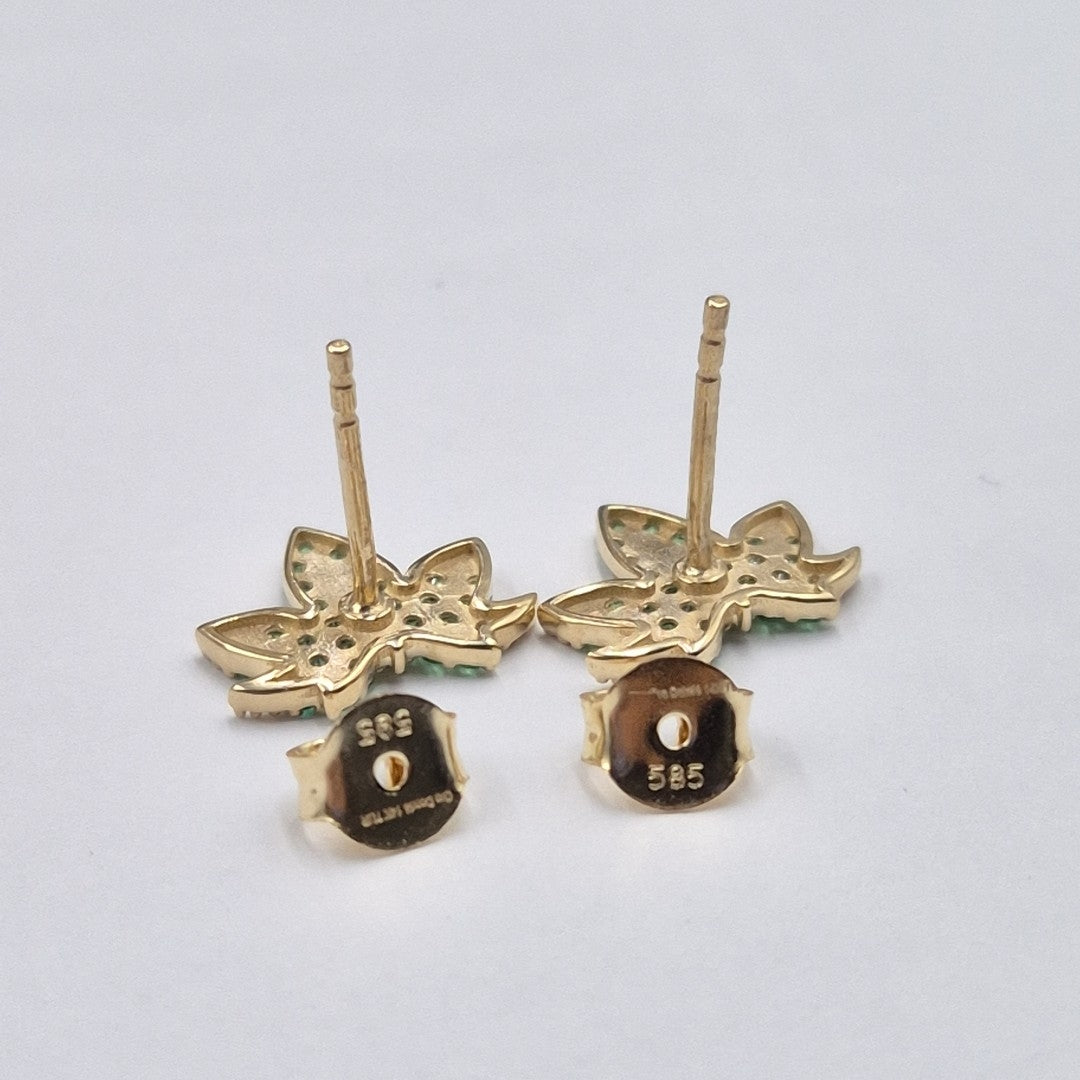 BROQUELES ORO 14K 1.5 (NUEVO)
