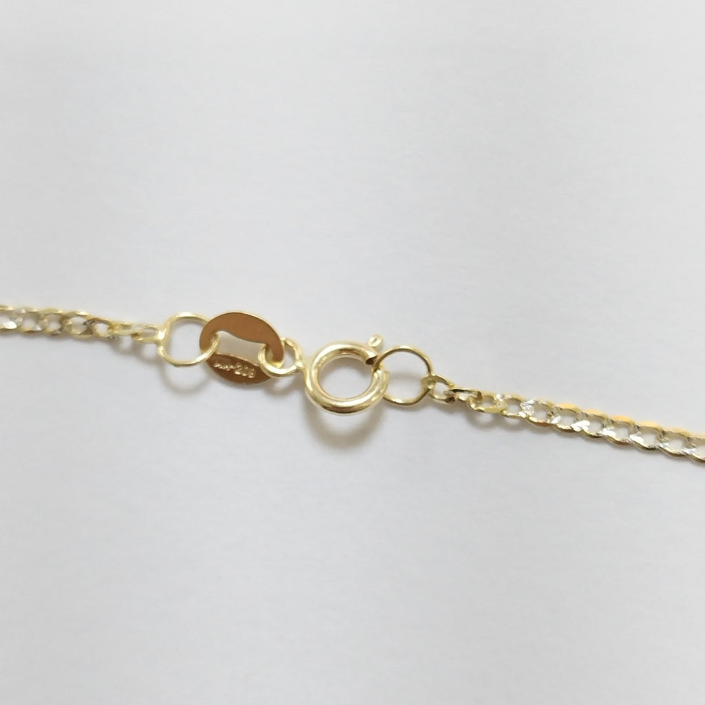CADENAS BARBADA DIAMANTADA ORO 14K 2.3 (NUEVO)