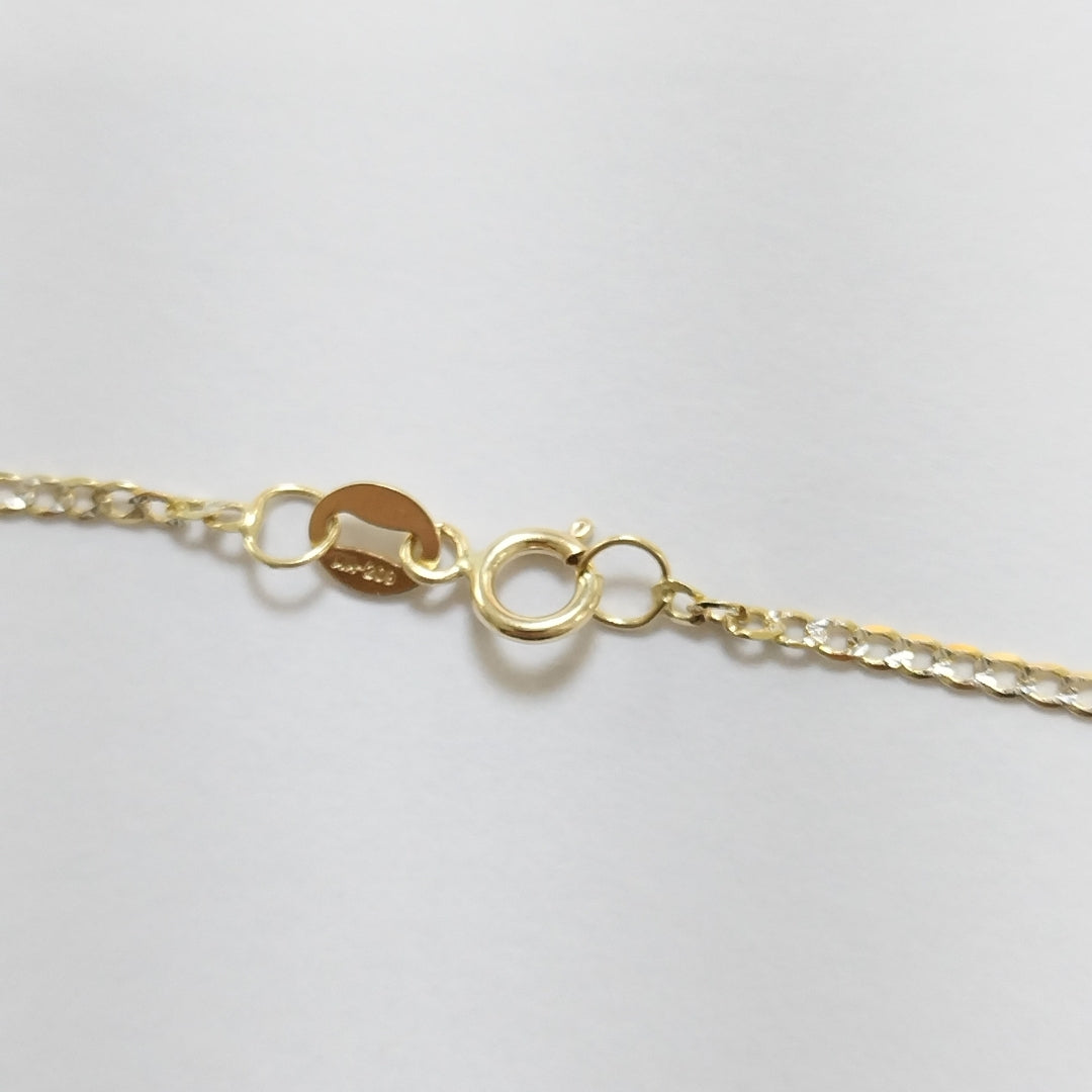 CADENAS BARBADA DIAMANTADA ORO 14K 2.3 (NUEVO)