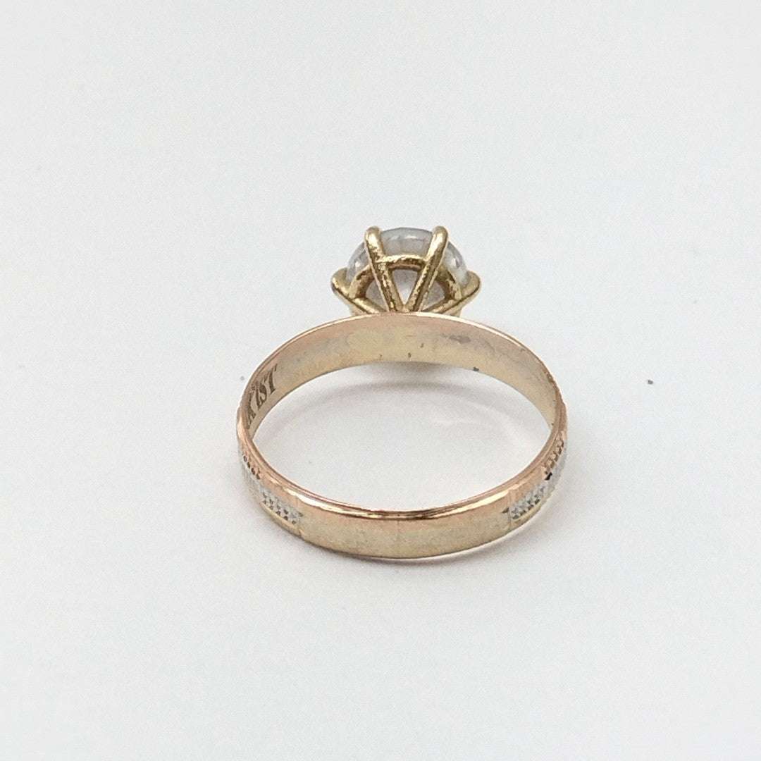 ANILLITO ORO COMBINADO 14 K 2,40 GRMS (SEMINUEVO)