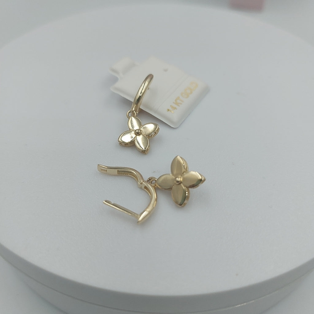 BROQUELES ORO 14K 3.2 (NUEVO)