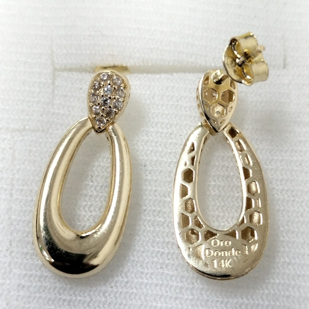 BROQUELES ORO 14K 4.3 (NUEVO)