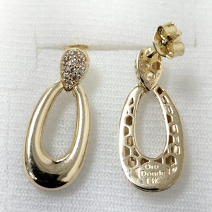 BROQUELES ORO 14K 4.3 (NUEVO)
