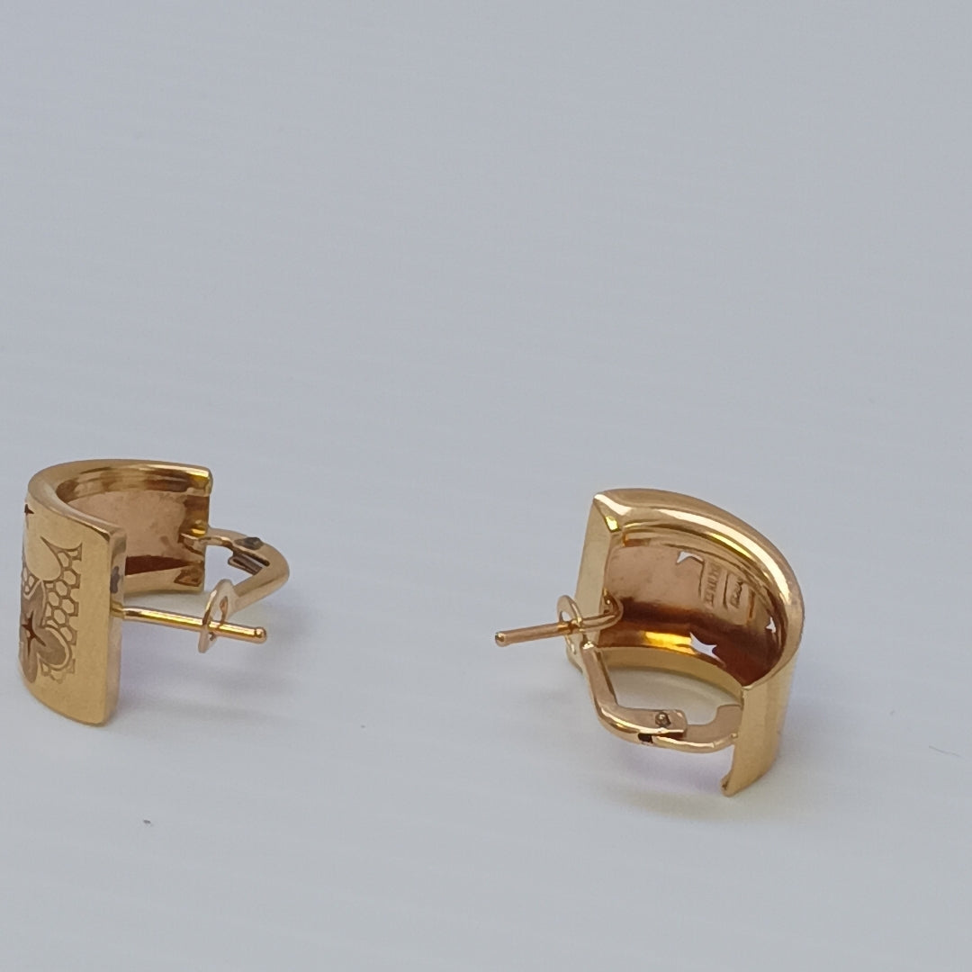 ARETES PAR. ORO. 14 K 6.4 GRMS (SEMINUEVO)