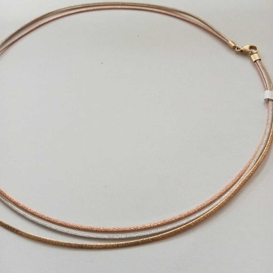 GARGANTILLA. ORO, ORO COMBINADO. 14 K 15.1 GRMS (SEMINUEVO)