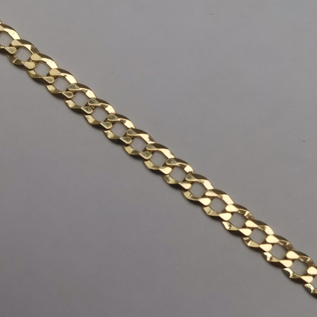 CADENAS BARBADA AMARILLA ORO 14K 7.7 (NUEVO)