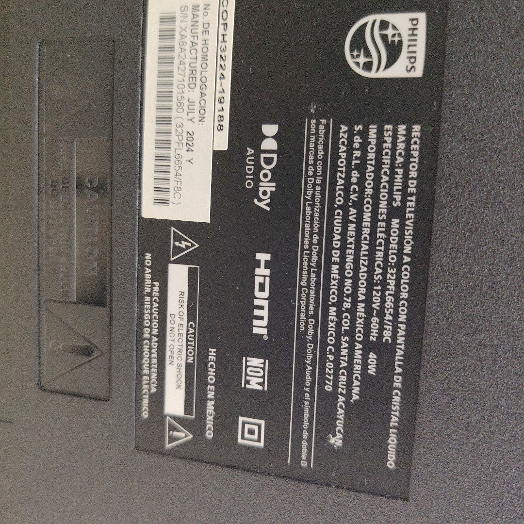 PANTALLA PHILIPS 32PFL6654/F8C 32" LED FHD (SEMINUEVO)