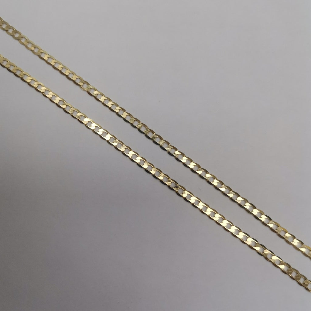 CADENAS BARBADA AMARILLA ORO 14K 3.6 (NUEVO)