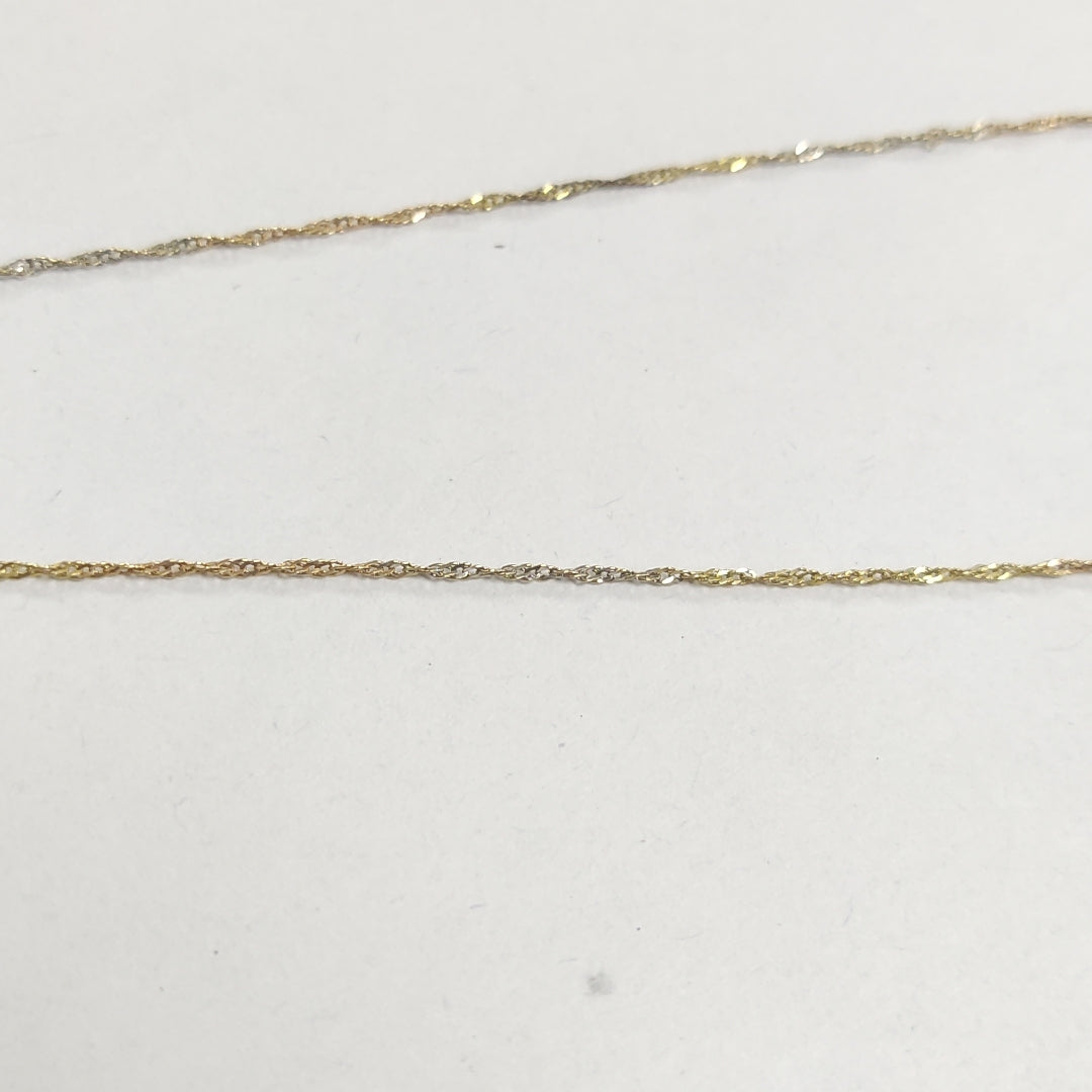 CADENA ORO,ORO COMBINADO 14 K 1,30 GRMS (SEMINUEVO)