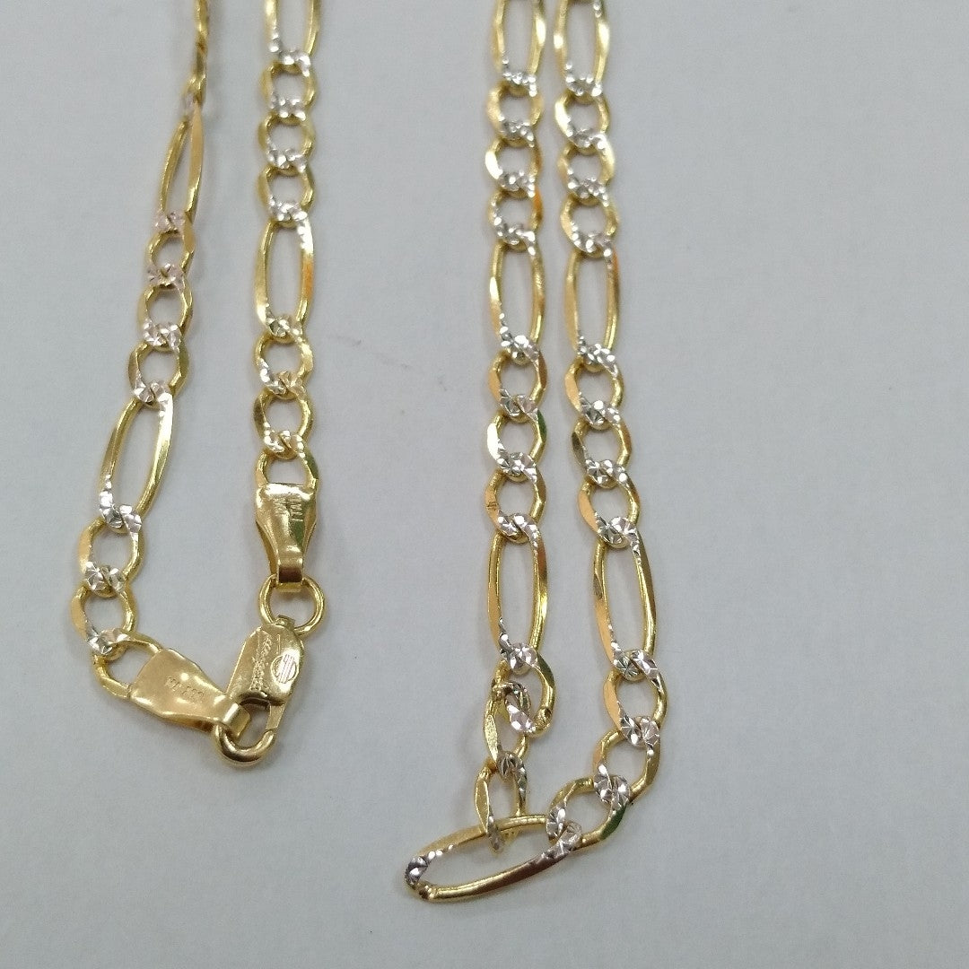 CADENAS CARTIER 3 1 DIAMANTADA ORO 10K 6.6 (NUEVO)