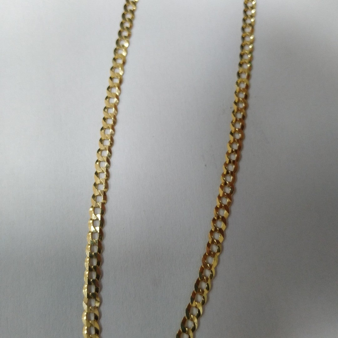 CADENAS BARBADA AMARILLA ORO 10K 5.7 (NUEVO)