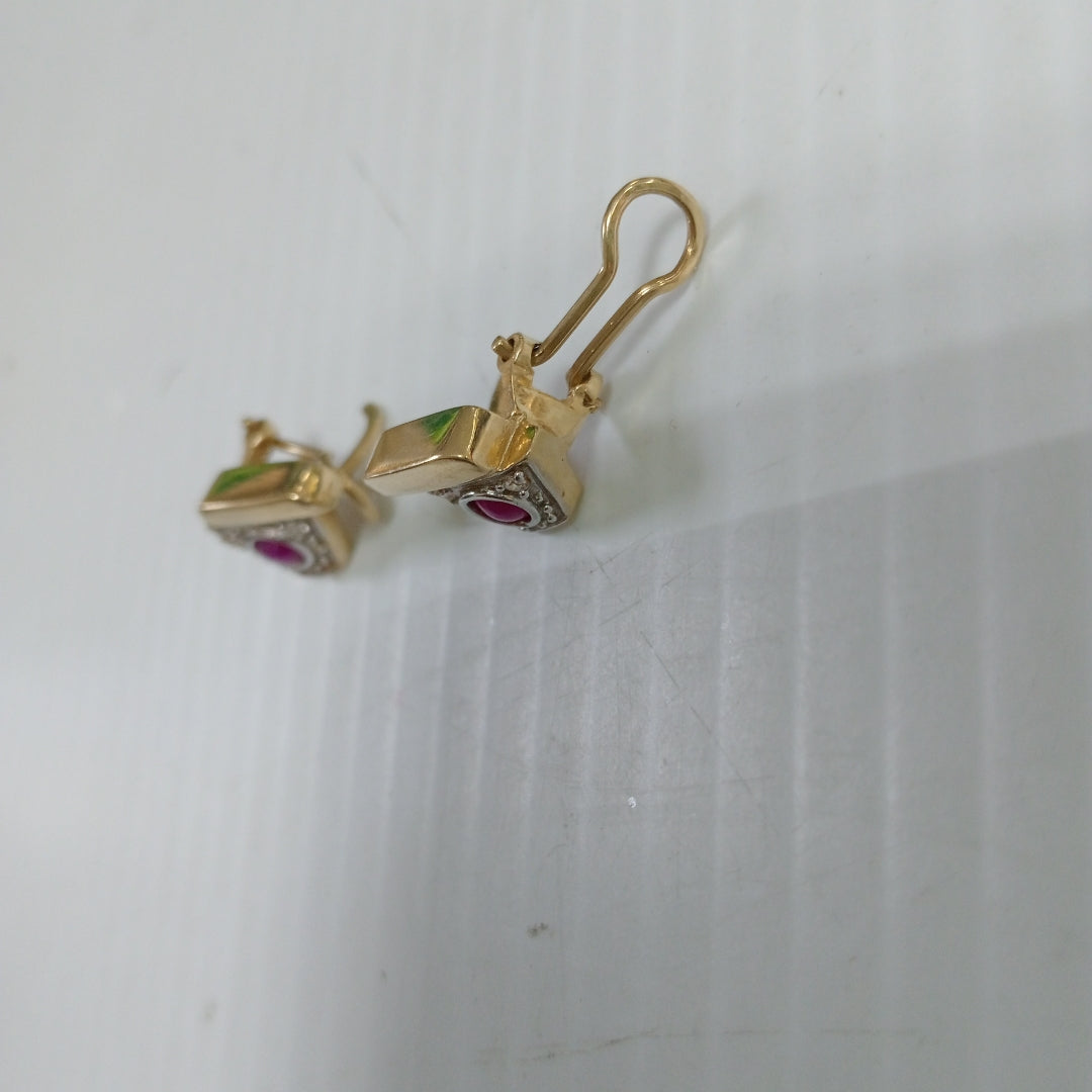 ARETES PAR ORO 14 K 5,30 GRMS (SEMINUEVO)