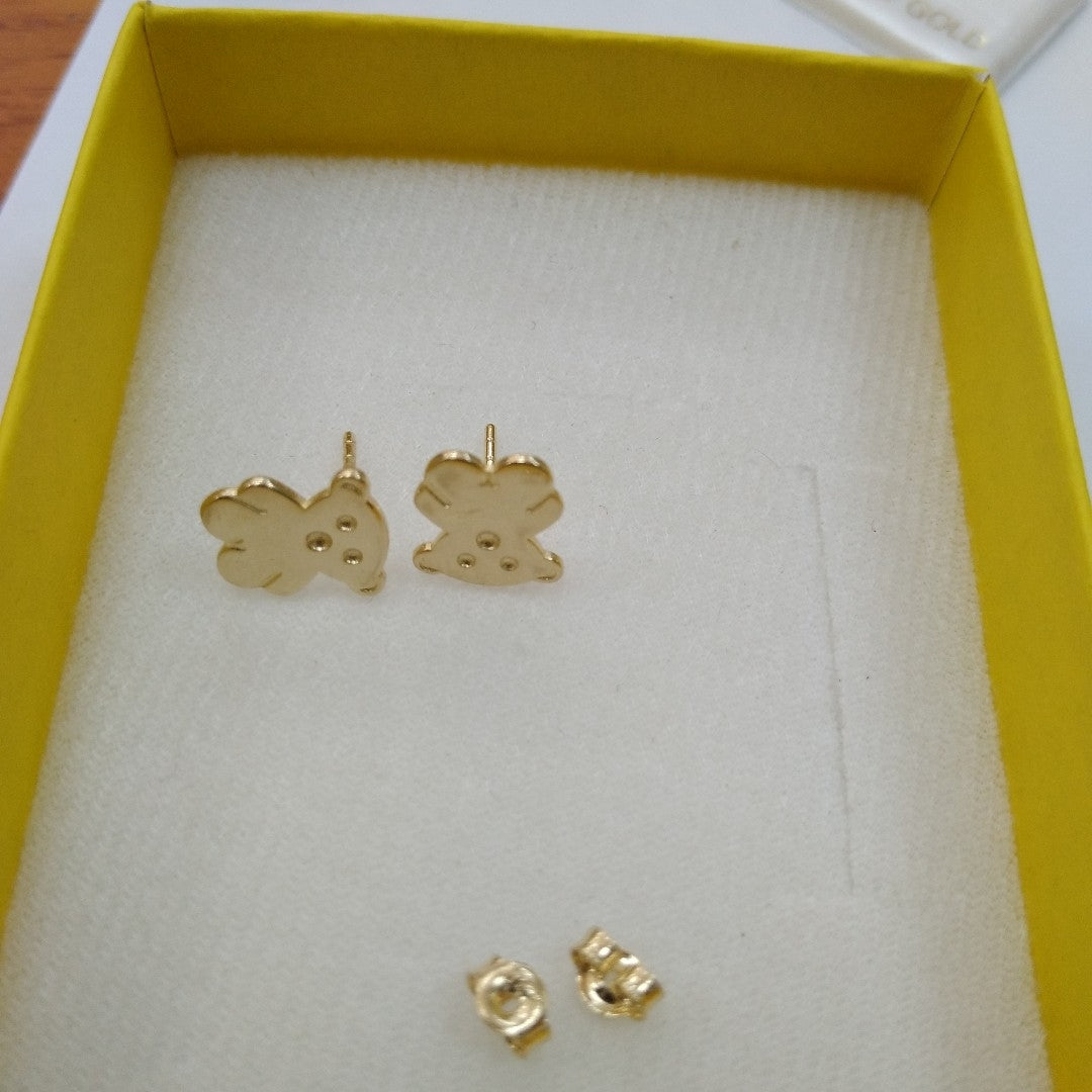BROQUELES ORO 14K 1.4 (NUEVO)