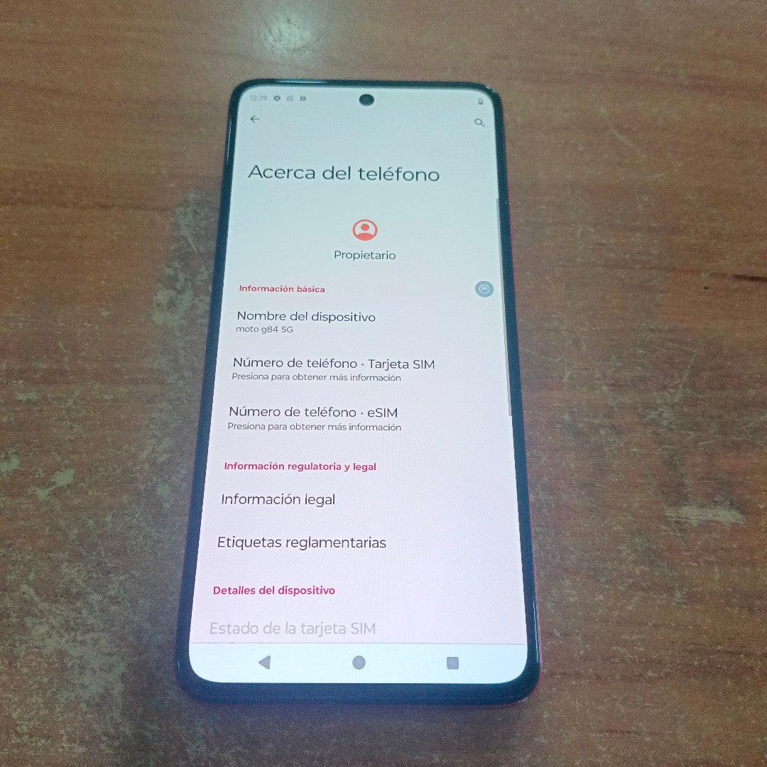 CELULAR MOTOROLA MOTO G84 XT2347-1 (2023) 256 GB 8 GB RAM (SEMINUEVO)