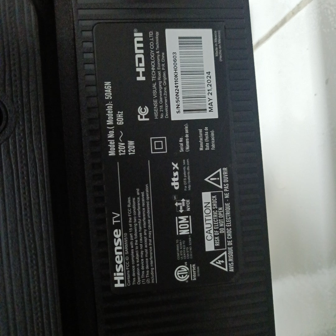 PANTALLA HISENSE 50A6N (2024) 50" LED 4K (SEMINUEVO)