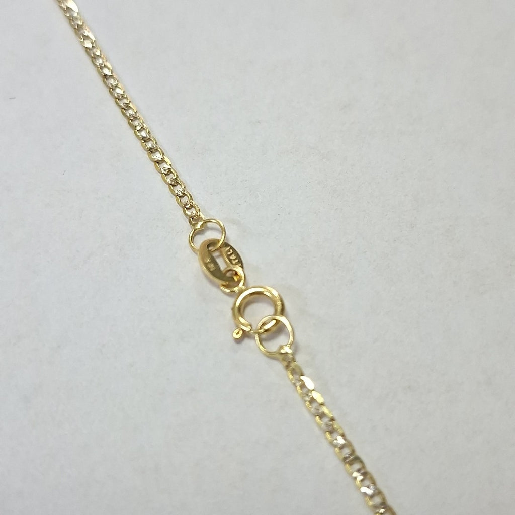 CADENAS BARBADA DIAMANTADA ORO 14K 2.1 (NUEVO)