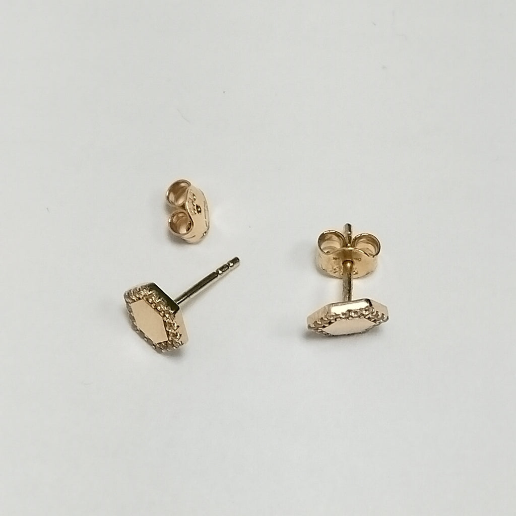 BROQUELES ORO 14K 1.5 (NUEVO)