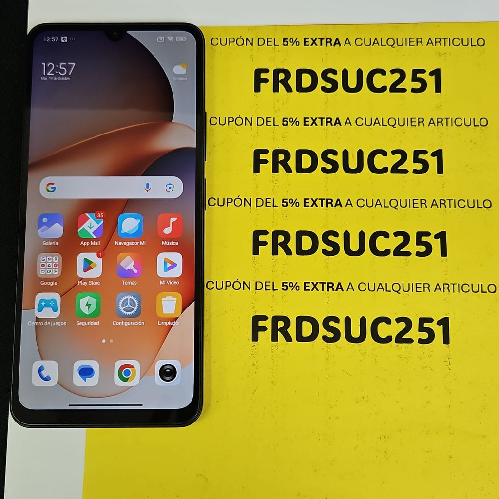 CELULAR XIAOMI REDMI 14C 2409BRN2CA (2024) 256 GB 8 GB RAM (SEMINUEVO)