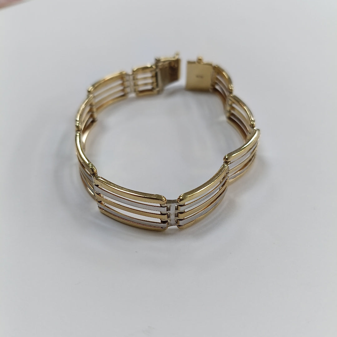PULSERAS CABALLERO ORO 14K 18.2 (NUEVO)