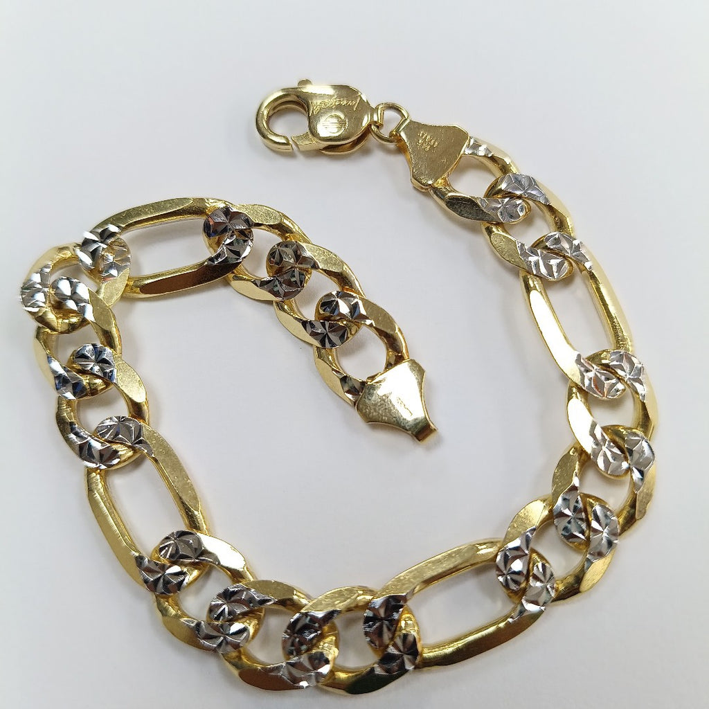 PULSERAS CABALLERO CARTIER 3 1 DIAMANTAD ORO 14K 35 (NUEVO)