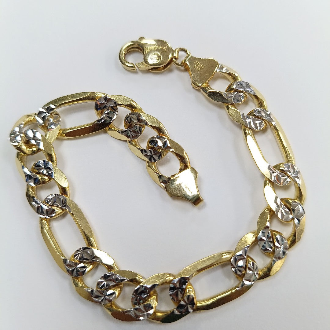 PULSERAS CABALLERO CARTIER 3 1 DIAMANTAD ORO 14K 35 (NUEVO)