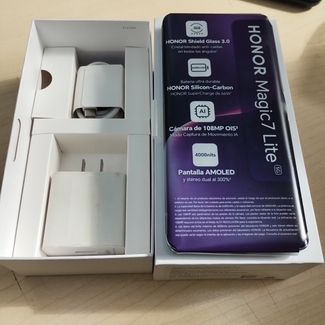 CELULAR HONOR MAGIC 7 LITE BRP-NX3 (2025) 512 GB 8 GB RAM (SEMINUEVO)