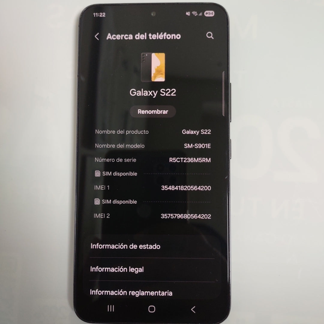 CELULAR SAMSUNG GALAXY S22 SM-S901E 128 GB 8 GB RAM