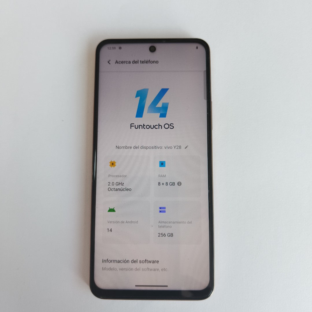 CELULAR VIVO Y28 V2352 256 GB 8 GB RAM (SEMINUEVO)