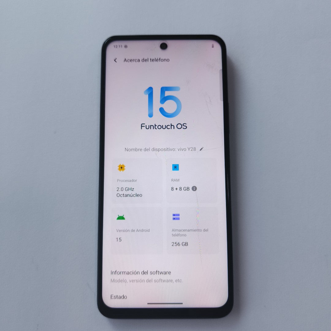 CELULAR VIVO Y28 V2352 256 GB 8 GB RAM (SEMINUEVO)