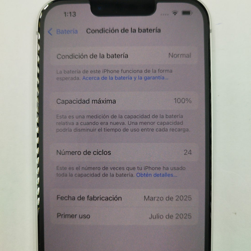 CELULAR APPLE IPHONE 16E A3408 (2025) 128 GB 8 GB RAM (SEMINUEVO)