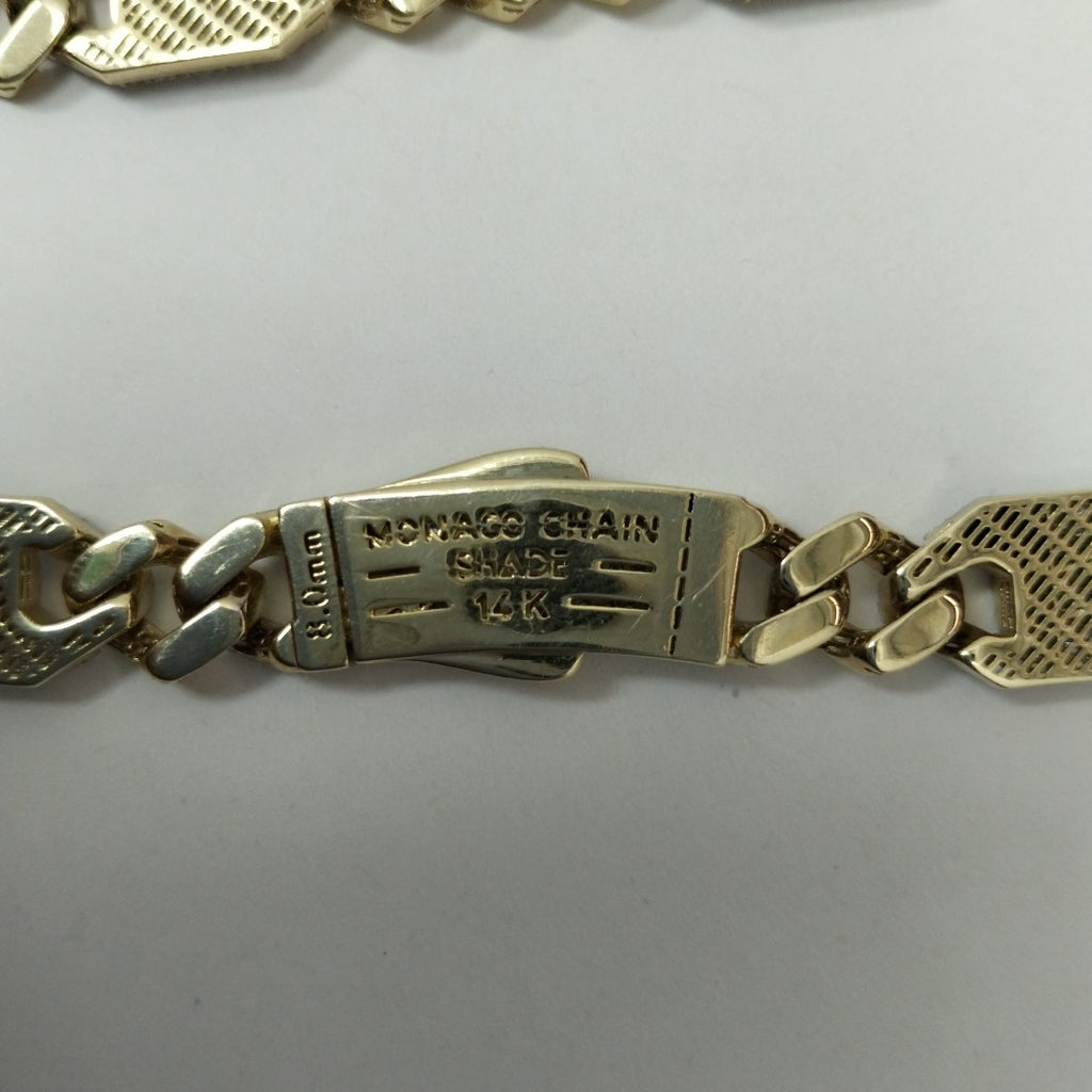 CADENA MONACO ORO 14K 34.4 (NUEVO)