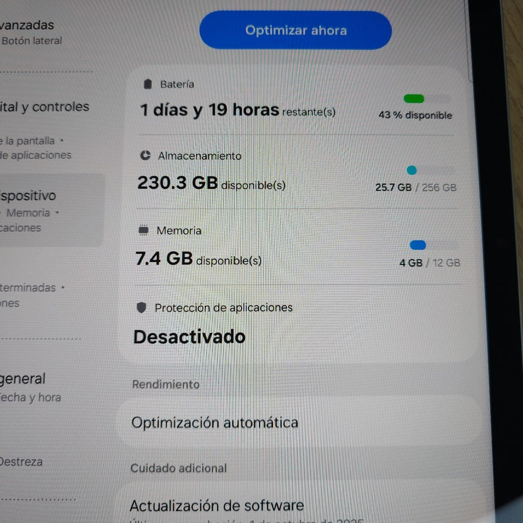 TABLETA SAMSUNG GALAXY TAB S9 FE+ SM-X610 (2023) 256 GB 12 GB RAM