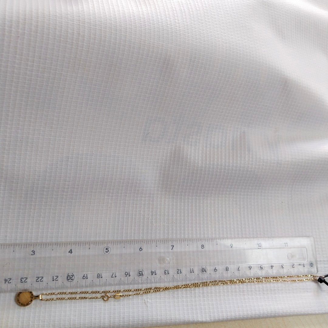 CADENA, MEDALLA RELIGIOSA. ORO. 10 K 2.7 GRMS (SEMINUEVO)